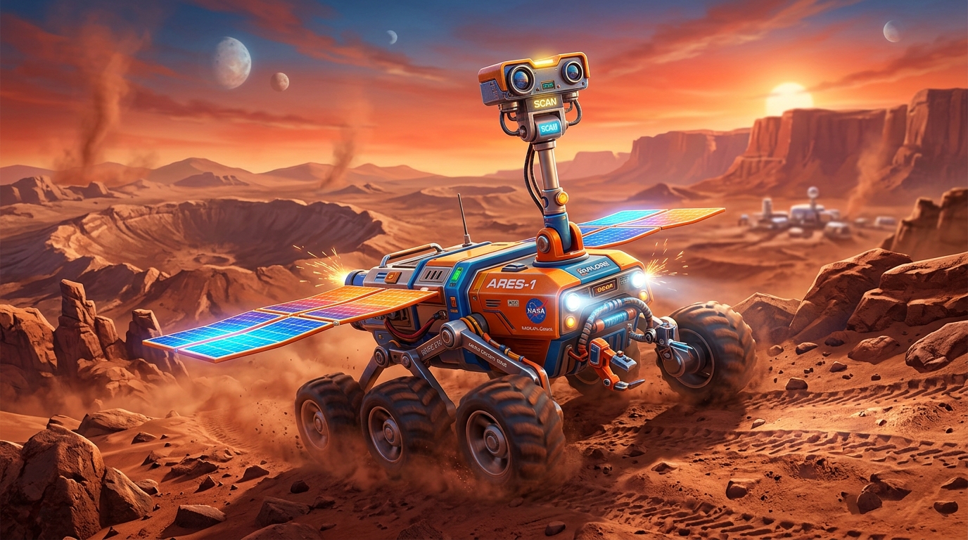 Mars Rover 3D Explorer